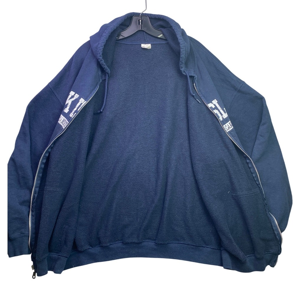 Oak Island Hoodie Mens 2XL Full Zip Spell Out Beachy Preppy Grunge Streetwear - Picture 2 of 8